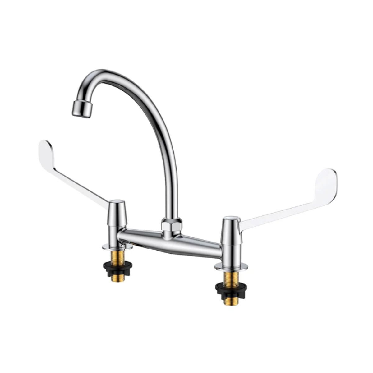 FRATELLI - MEZCLADORA DE COCINA AL MUEBLE HOSPITALARIO CROMADO HEBEL-M