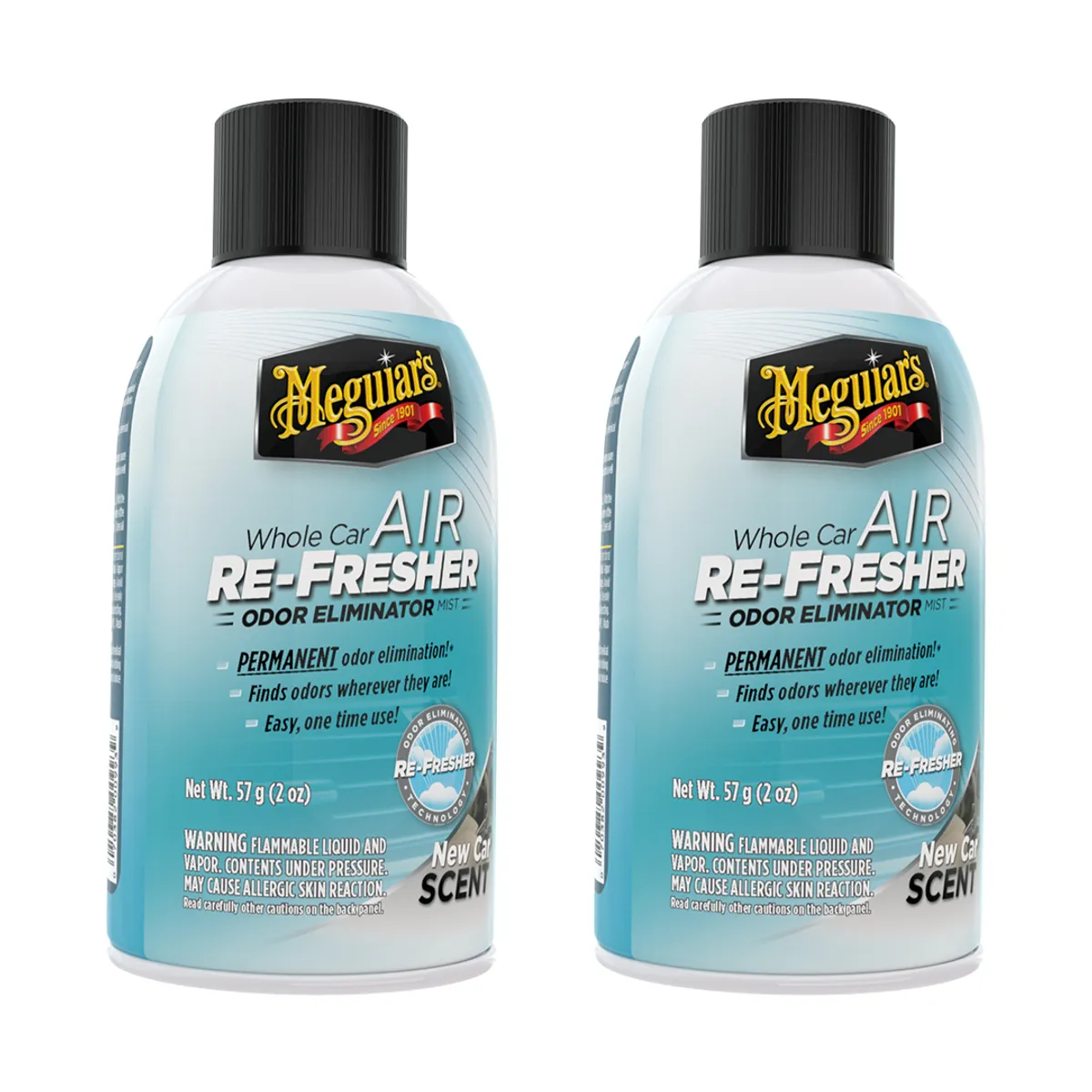 MEGUIARS - Meguiars ReFresher Pack x2 - Eliminador de Olores Auto Nuevo