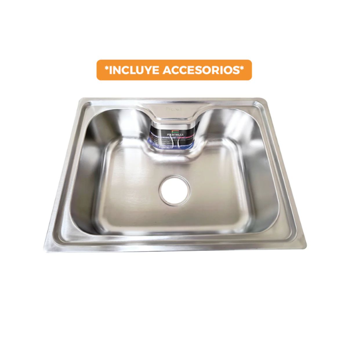FRATELLI - LAVADERO DE COCINA ACERO INOXIDABLE SATINADO LP-6045