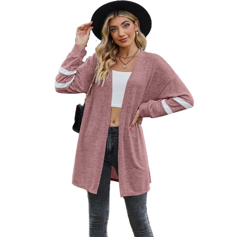 TIOZONEY - Sudadera Patchwork Colour Block Cardigan para mujer