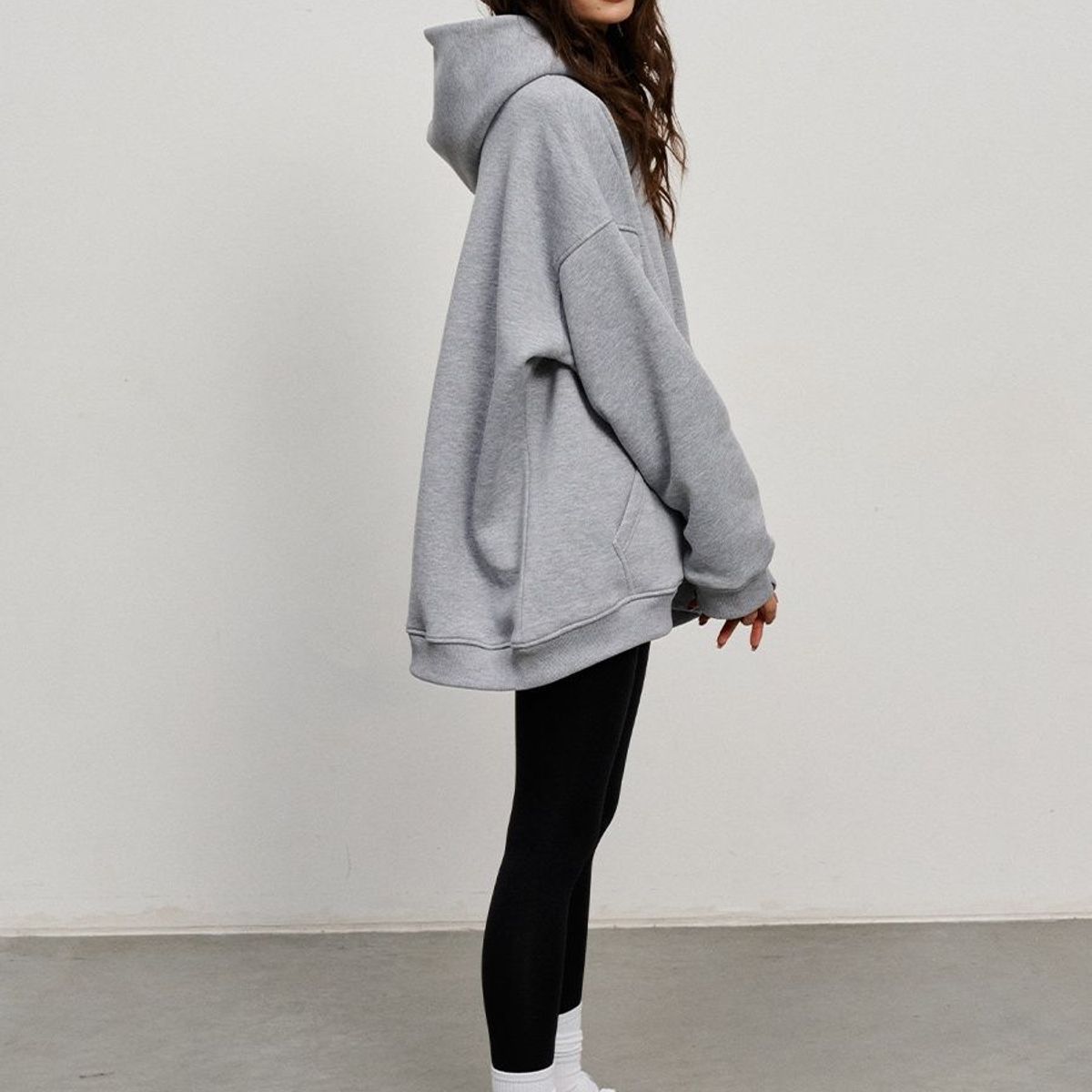 TIOZONEY - Sudadera con capucha y bolsillo holgado para mujer