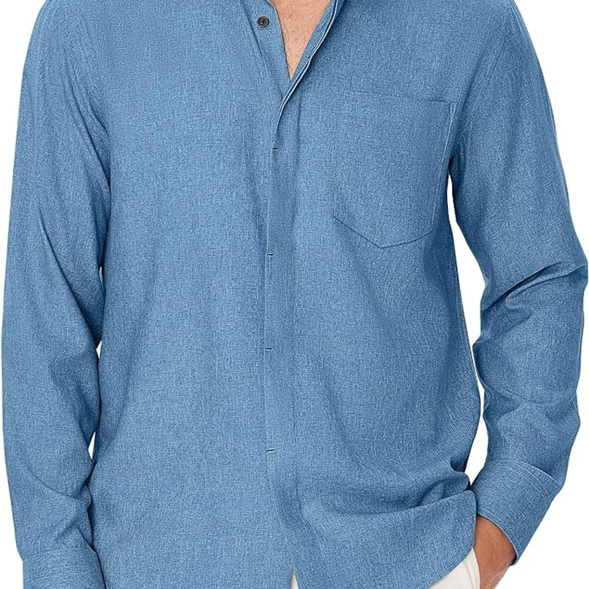 TIOZONEY - Camisa de manga larga para hombres.