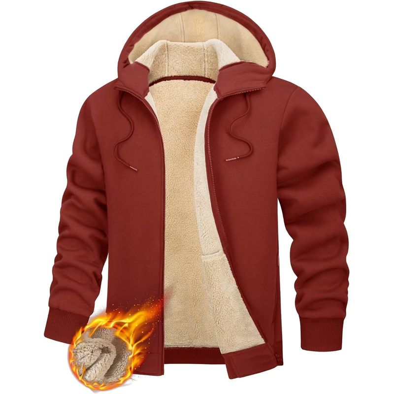 TIOZONEY - Sudadera con capucha para hombres de invierno