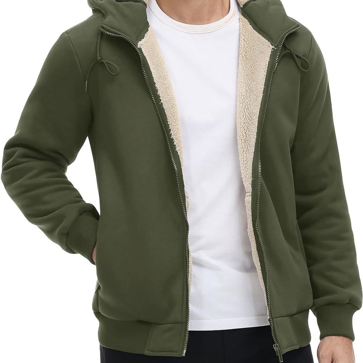 TIOZONEY - Sudadera con capucha para hombres de invierno