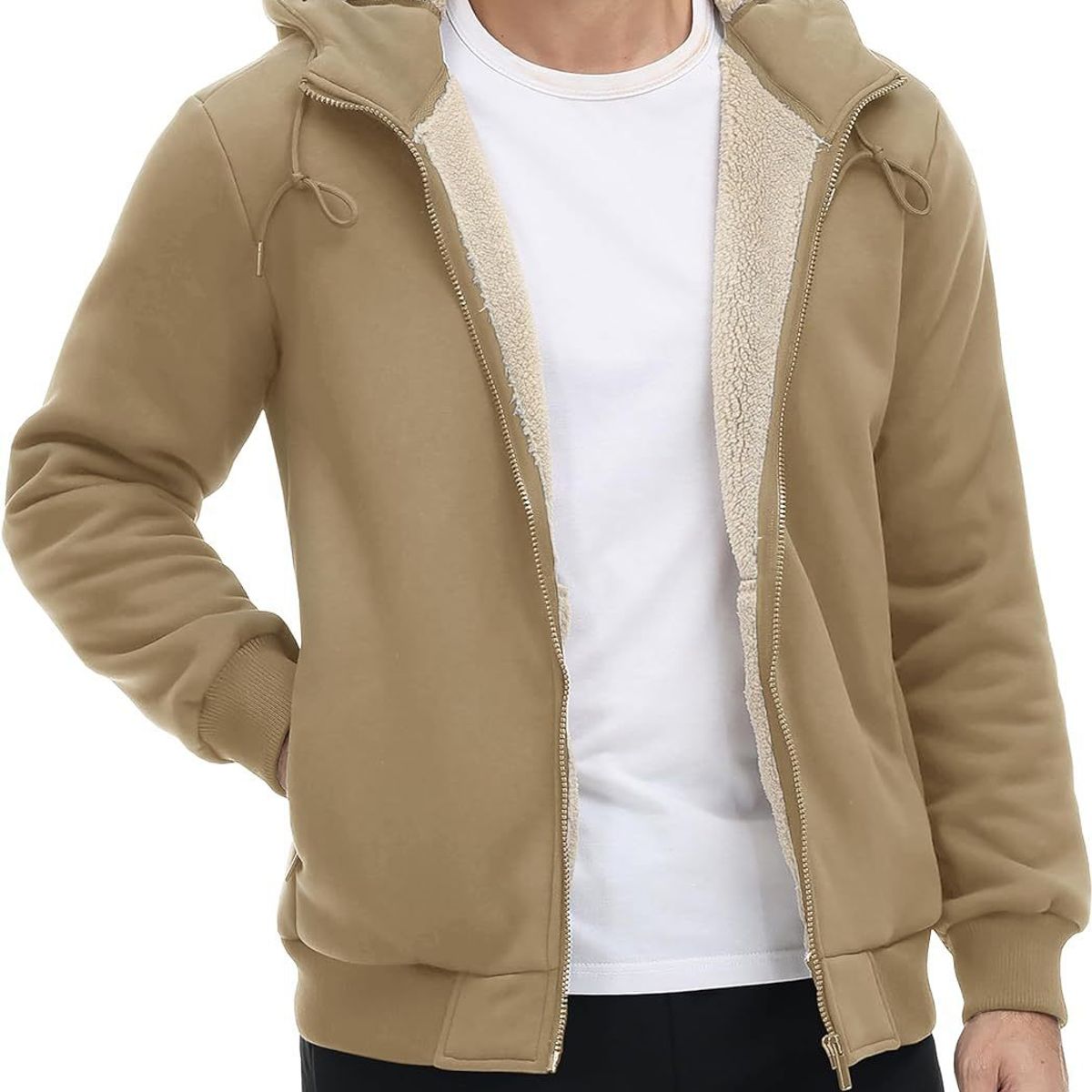 TIOZONEY - Sudadera con capucha para hombres de invierno