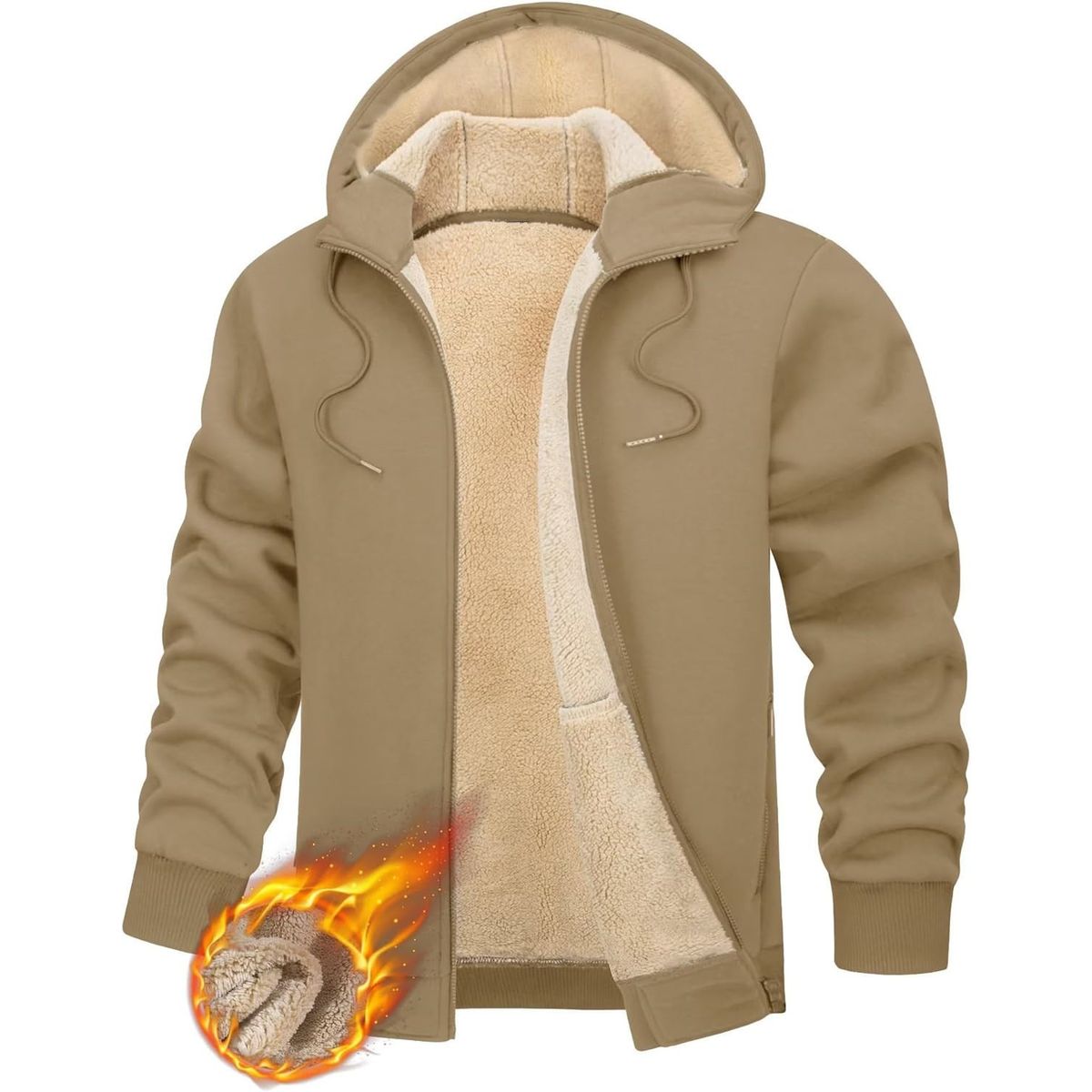 TIOZONEY - Sudadera con capucha para hombres de invierno