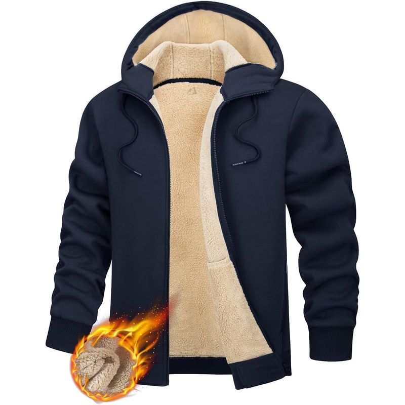 TIOZONEY - Sudadera con capucha para hombres de invierno