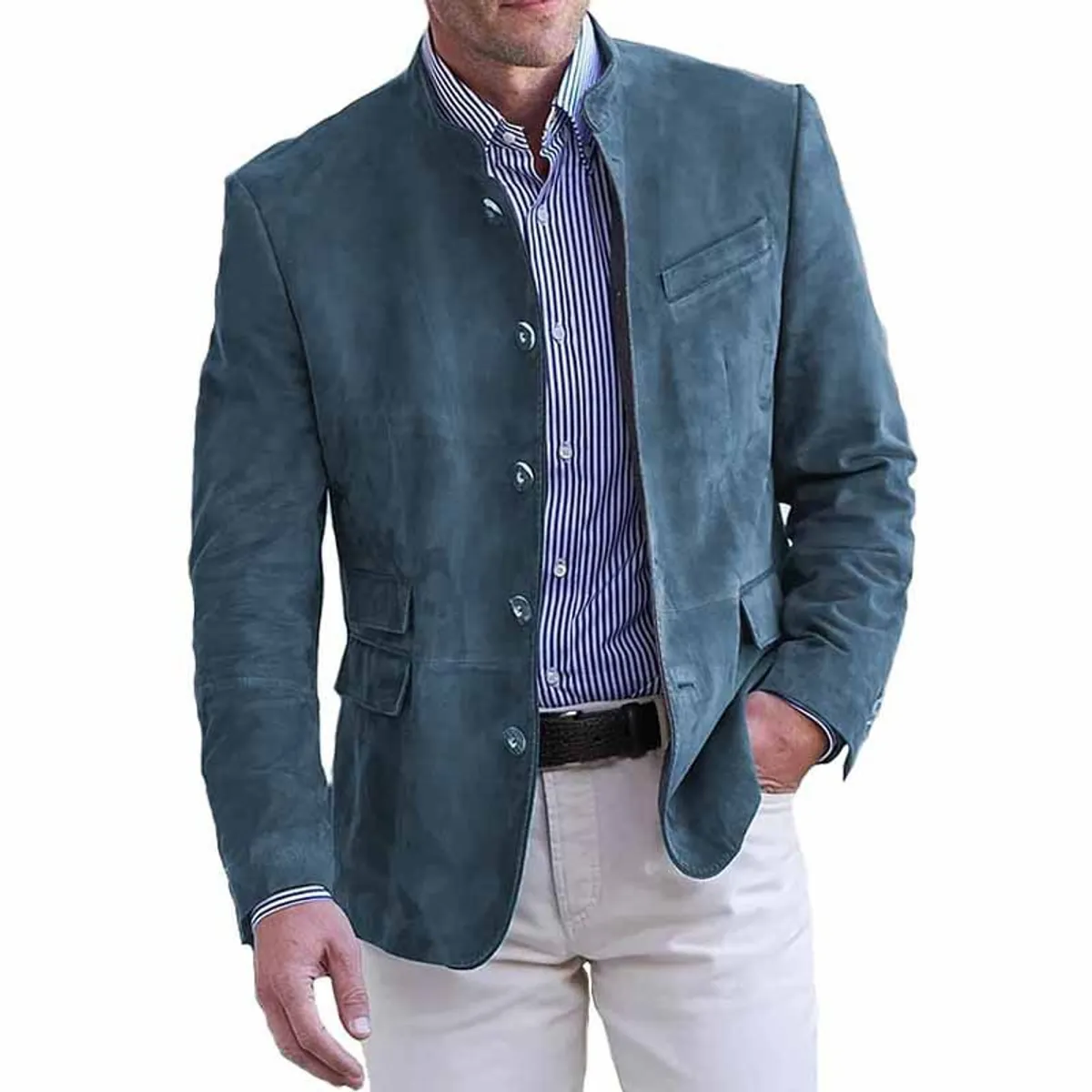 TIOZONEY - Chaqueta casual para hombres