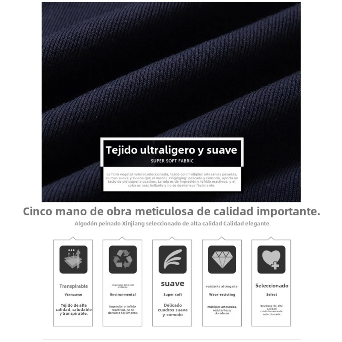 TIOZONEY - Suéter De Punto Con Forro Polar