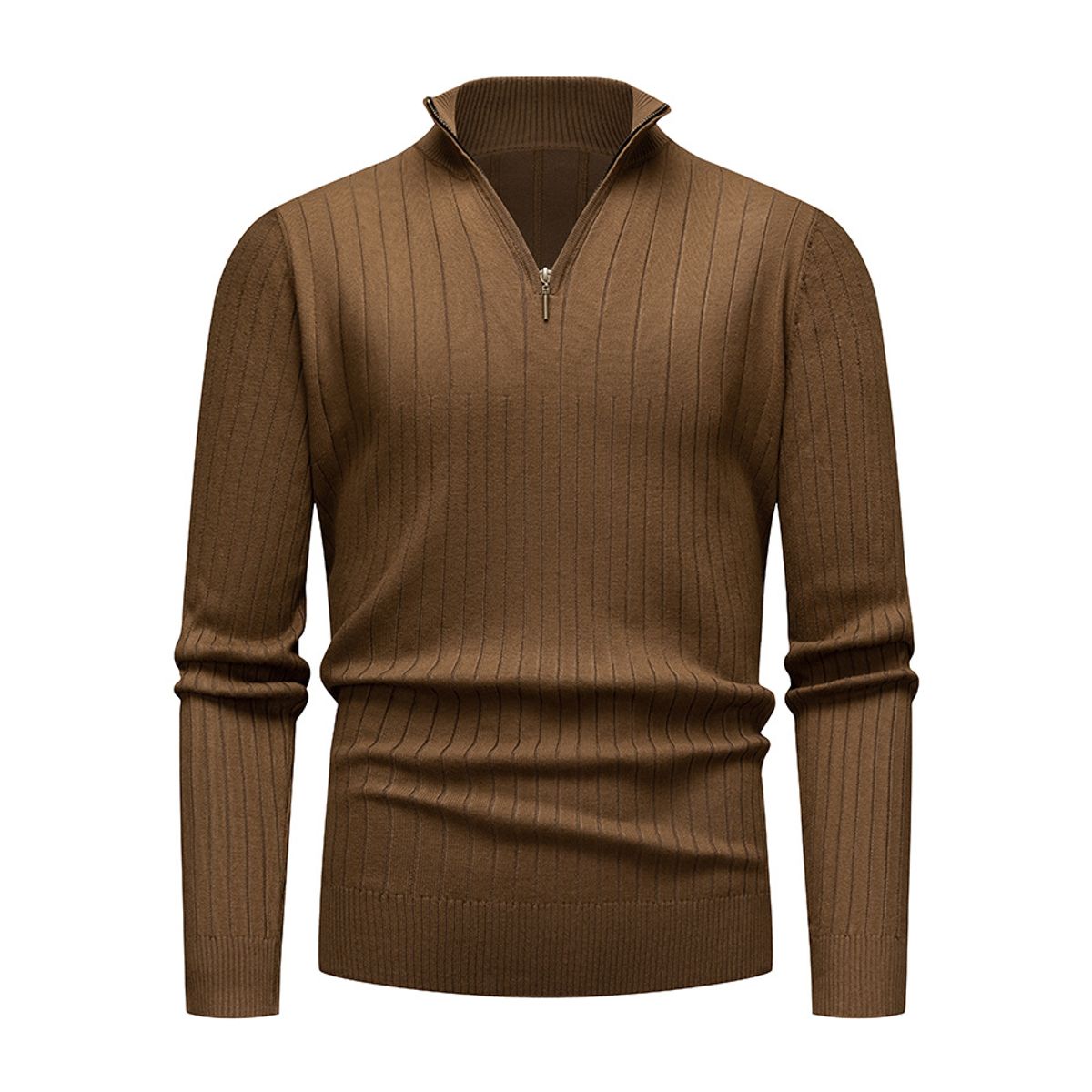 TIOZONEY - Suéter de hombre con media cremallera