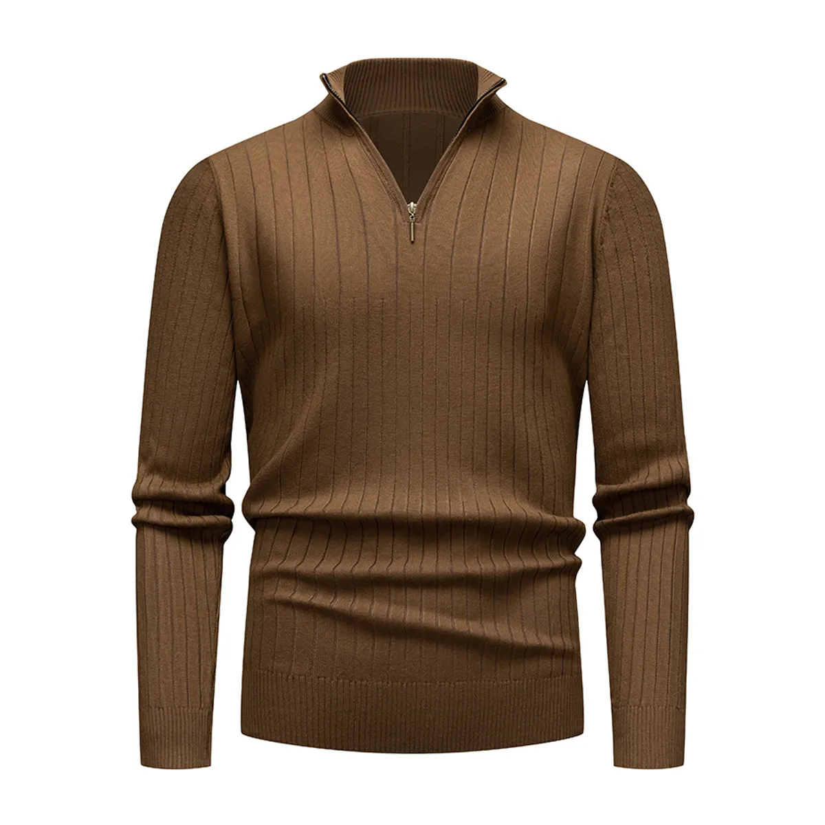 TIOZONEY - Suéter de hombre con media cremallera