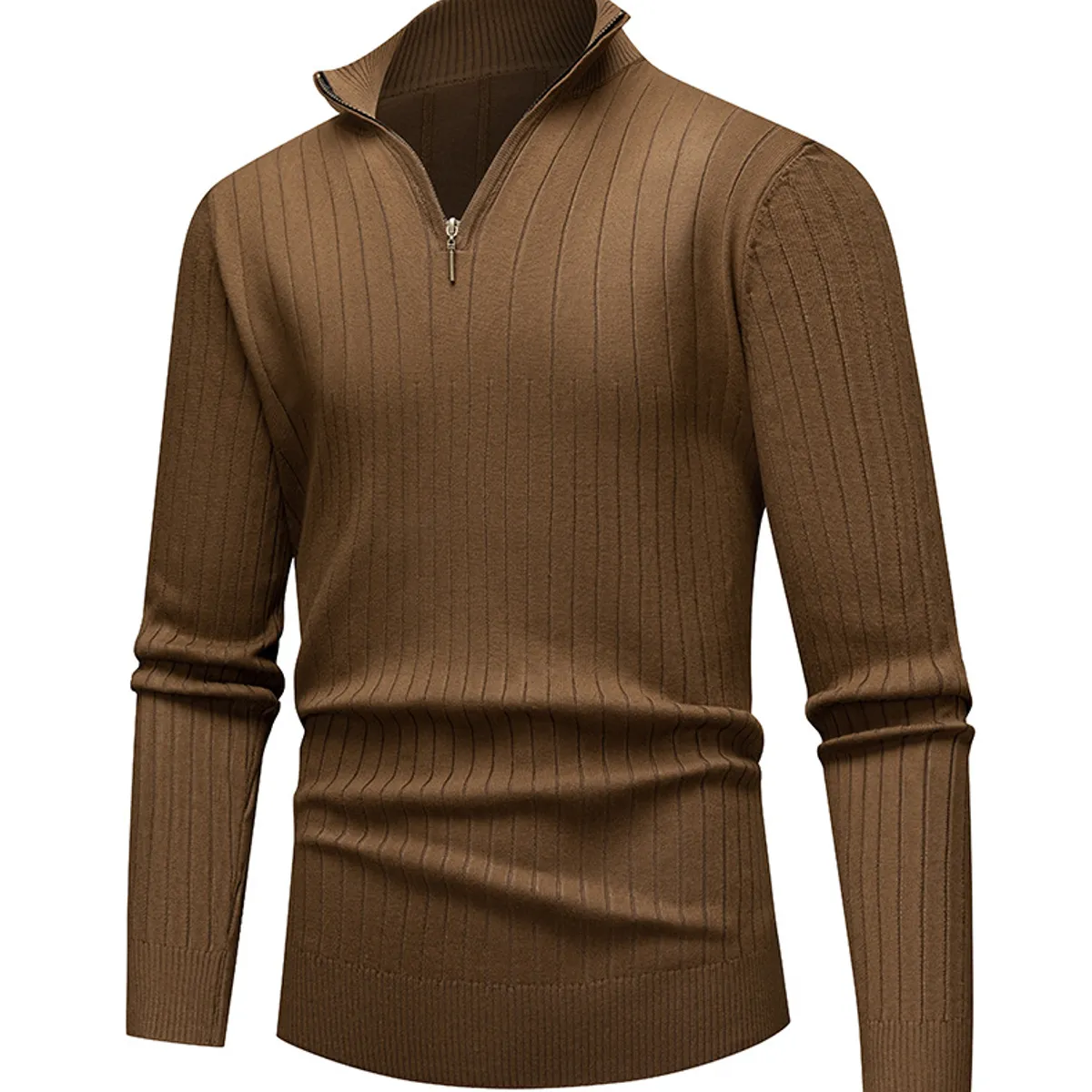 TIOZONEY - Suéter de hombre con media cremallera