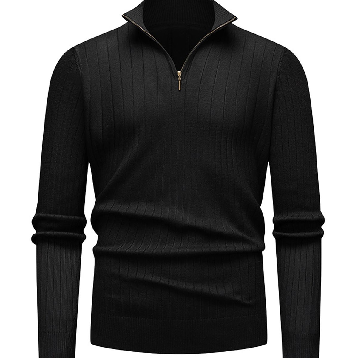 TIOZONEY - Suéter de hombre con media cremallera