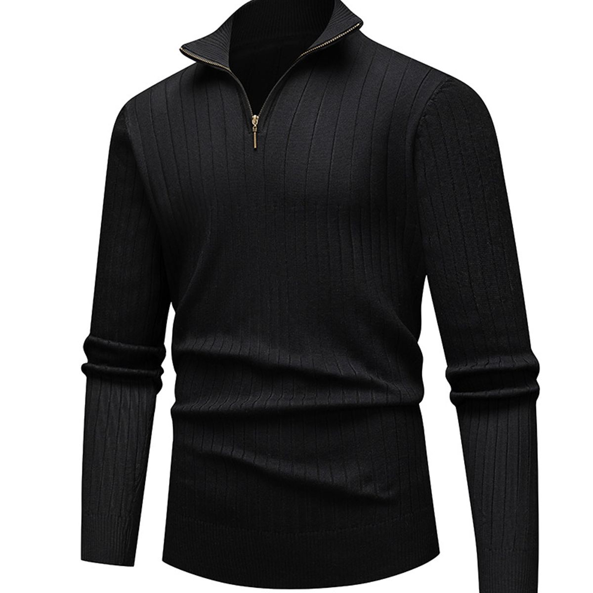TIOZONEY - Suéter de hombre con media cremallera