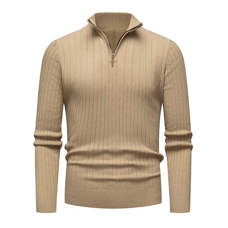 TIOZONEY - Suéter de hombre con media cremallera