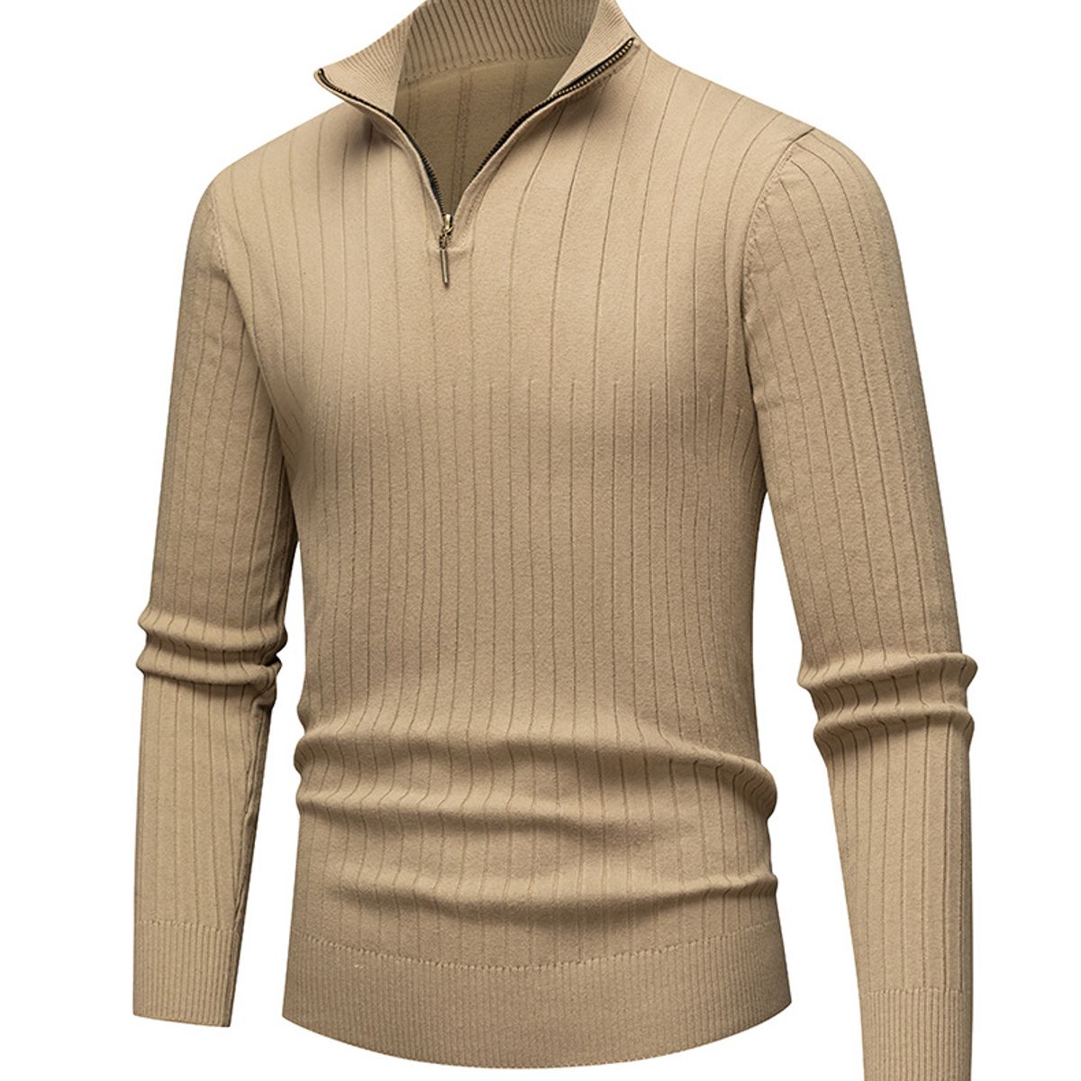 TIOZONEY - Suéter de hombre con media cremallera