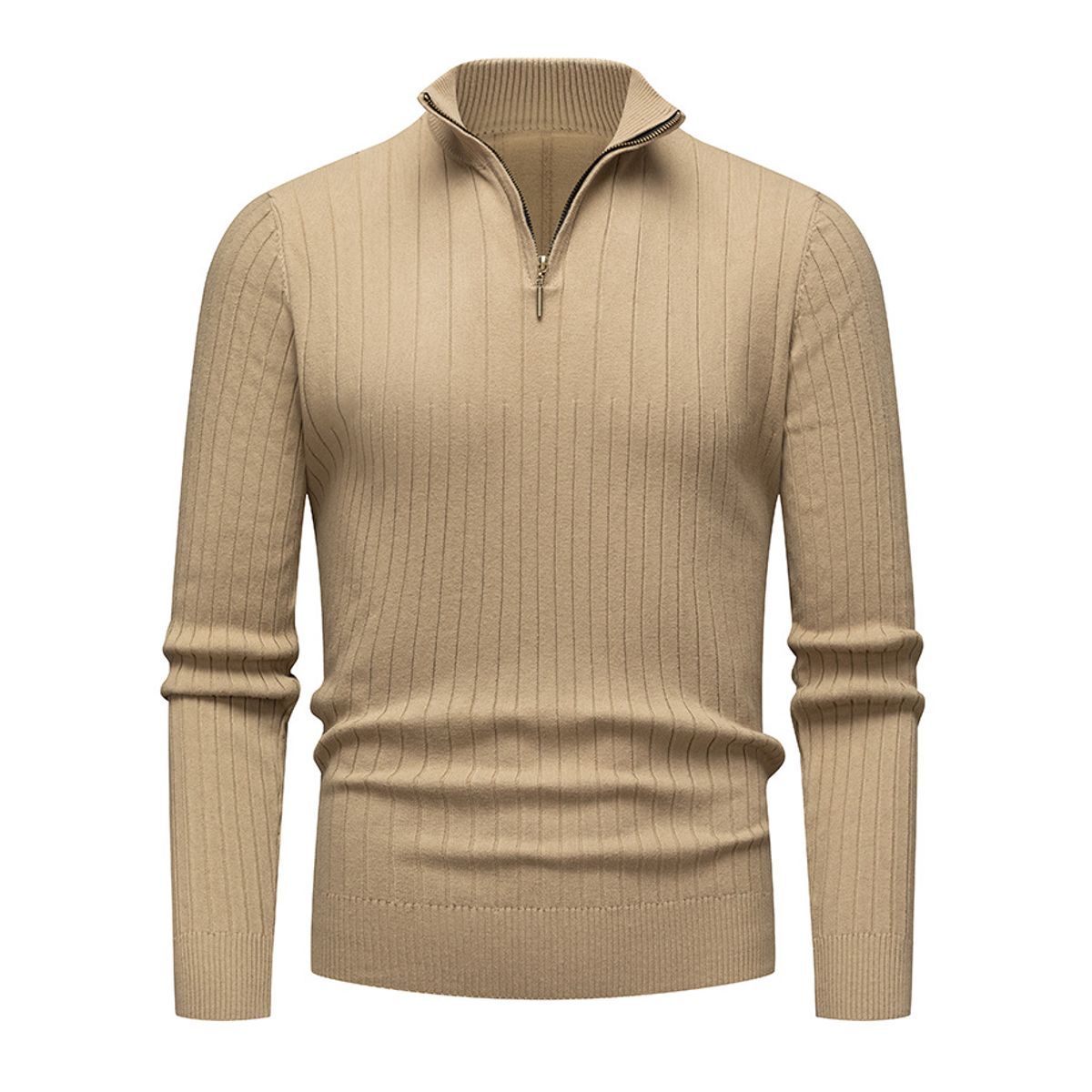 TIOZONEY - Suéter de hombre con media cremallera