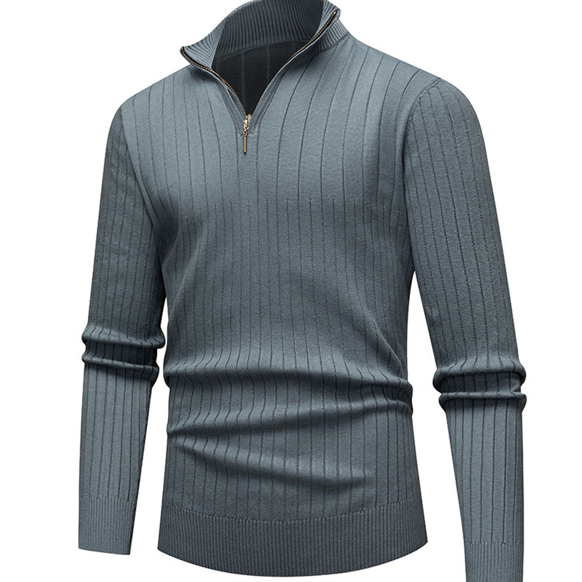 TIOZONEY - Suéter de hombre con media cremallera