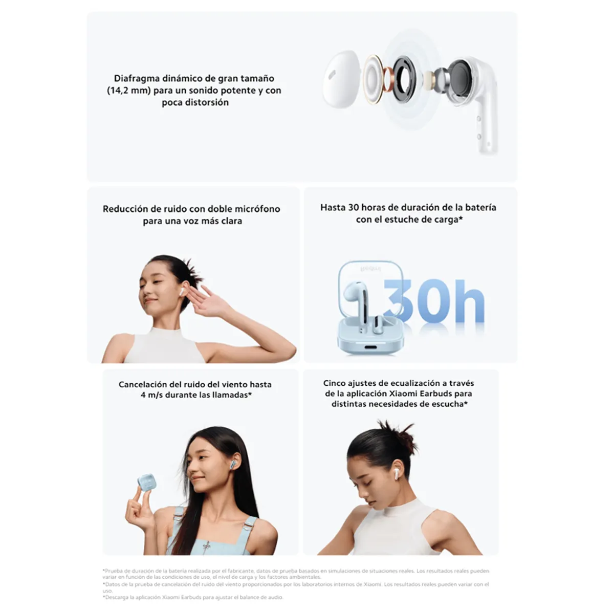 XIAOMI - Audifonos Xiaomi Redmi Buds 6 Active, Bluetooth 5.4