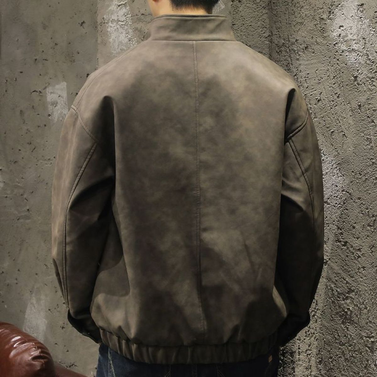 TIOZONEY - Chaqueta de solapa masculina blusa retro