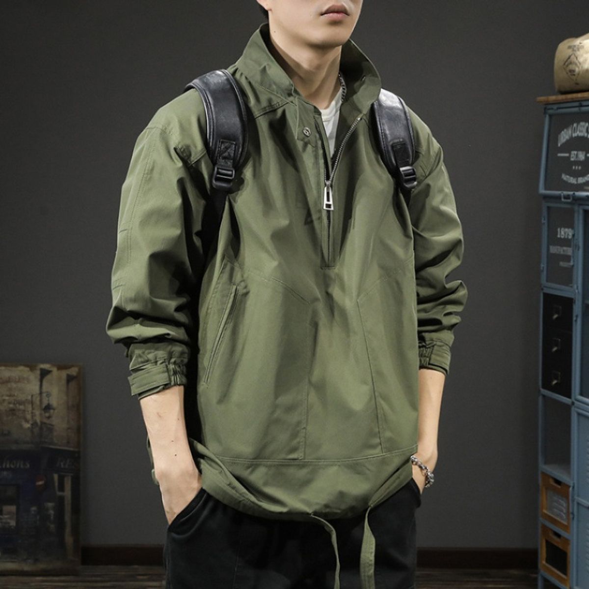 TIOZONEY - Chaqueta ligera para hombres