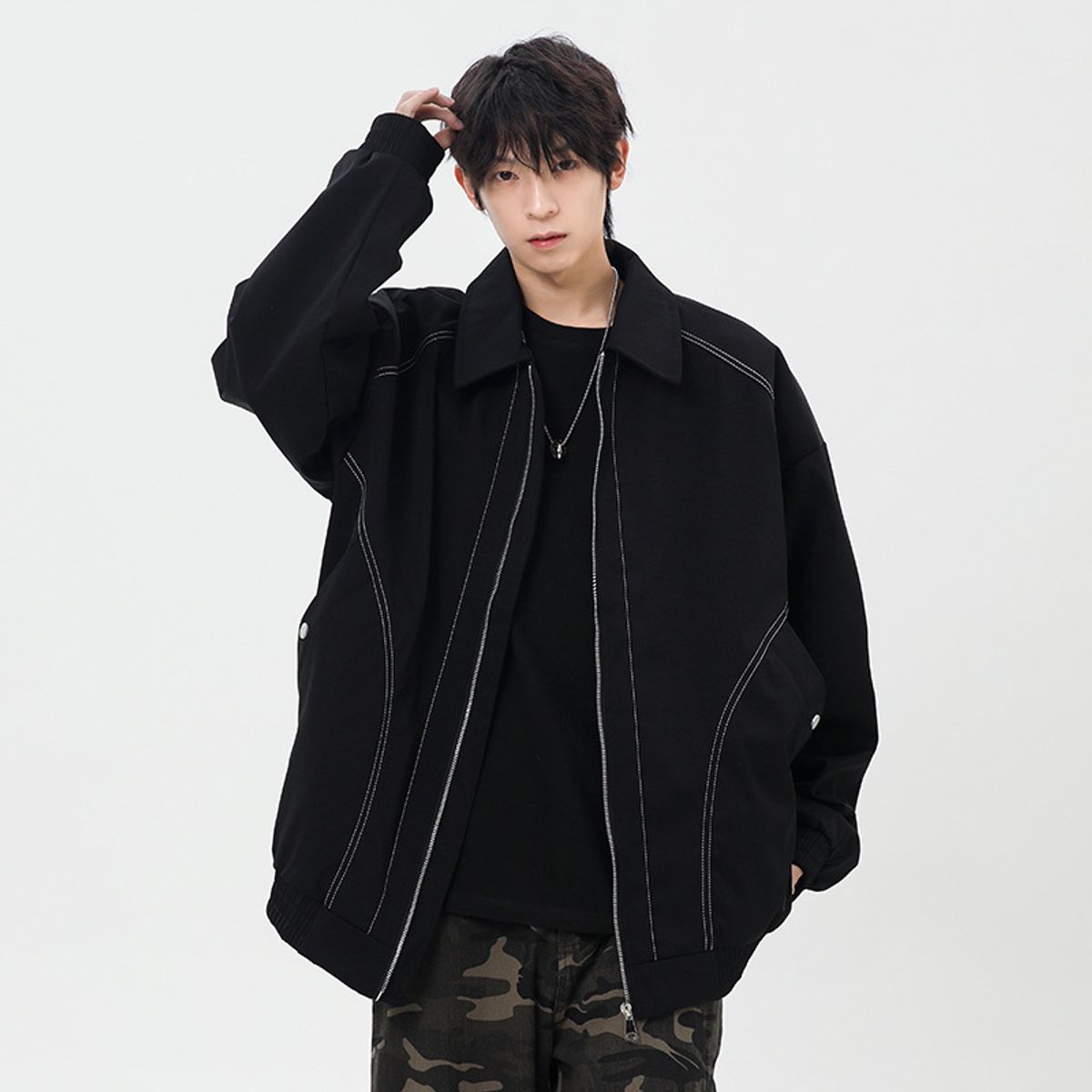 TIOZONEY - Chaqueta a prueba de viento para hombres