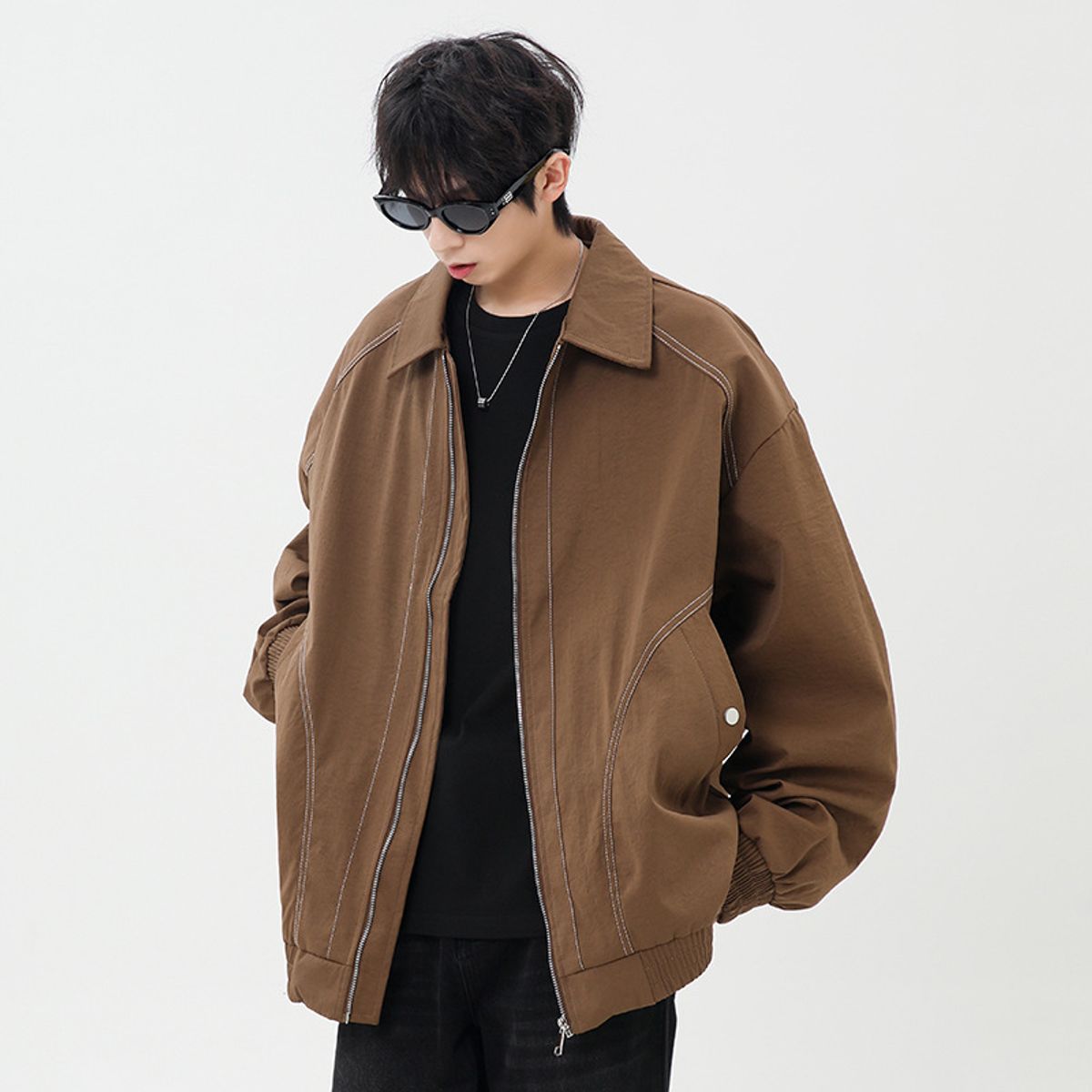 TIOZONEY - Chaqueta a prueba de viento para hombres