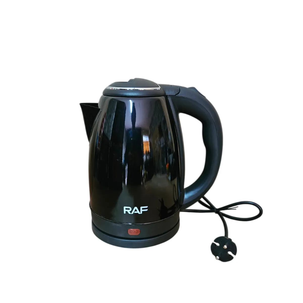 RAFF - TETERA ELÉCTRICA DE 2 LITROS NEGRO BEBE ACERO INOXIDABLE