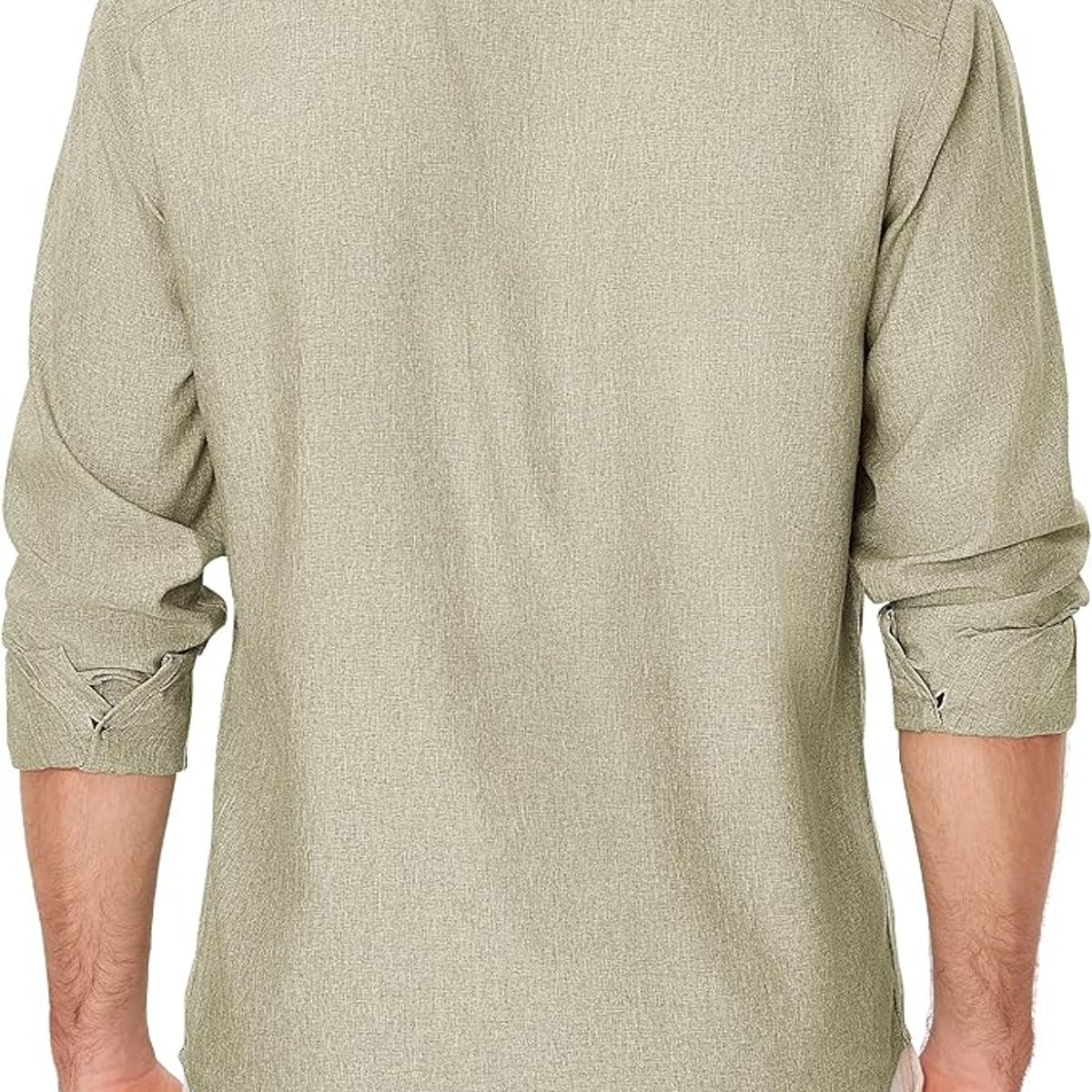 TIOZONEY - Camisa de manga larga para hombres