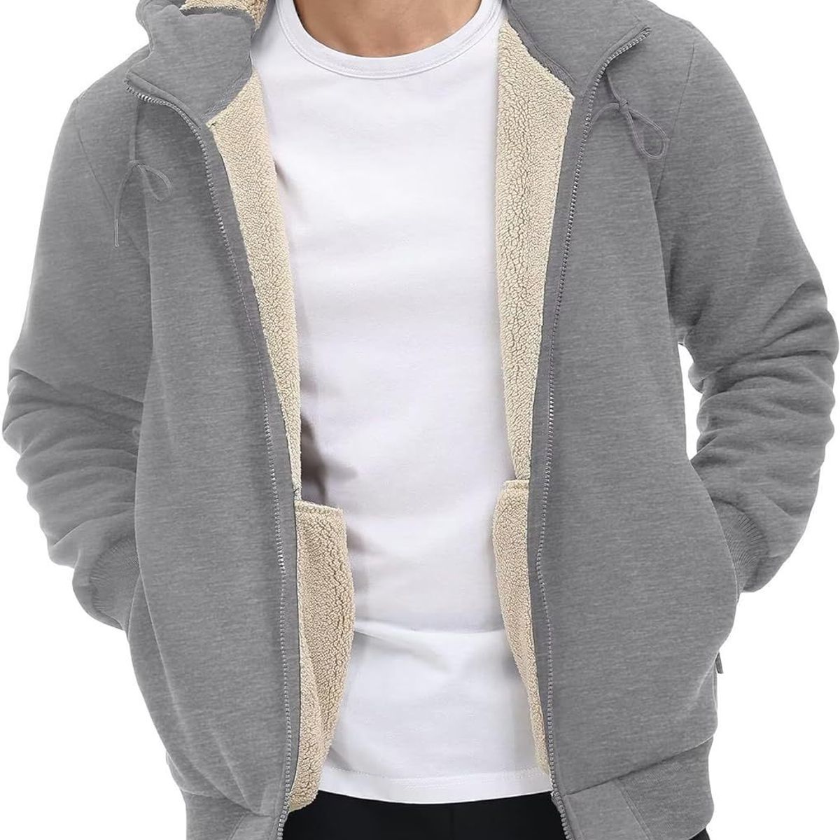 TIOZONEY - Sudadera con capucha para hombres de invierno