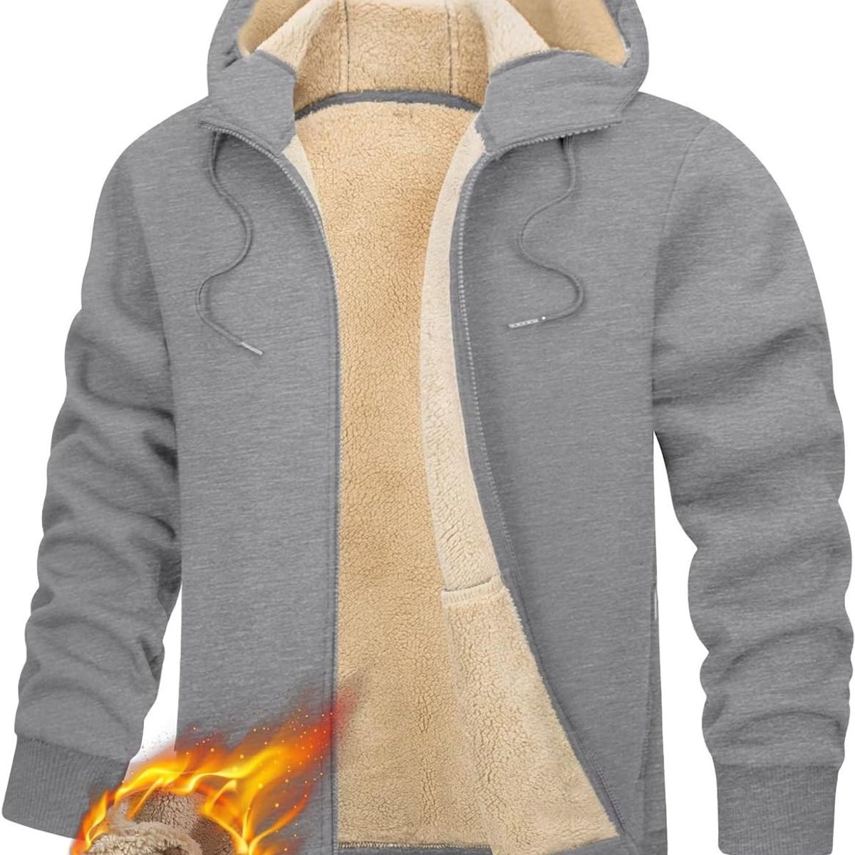 TIOZONEY - Sudadera con capucha para hombres de invierno