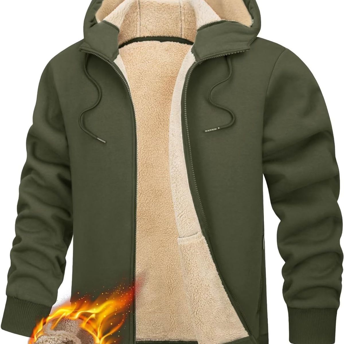 TIOZONEY - Sudadera con capucha para hombres de invierno