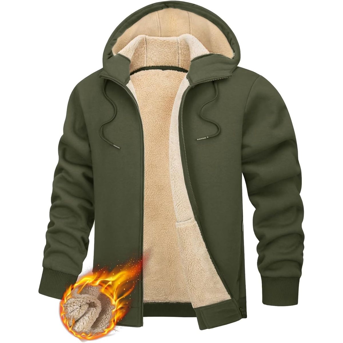 TIOZONEY - Sudadera con capucha para hombres de invierno