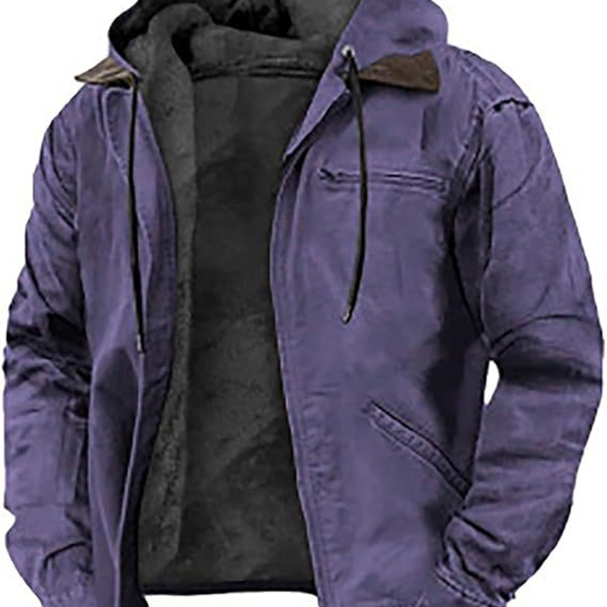 TIOZONEY - Chaqueta de solapa de invierno para hombres