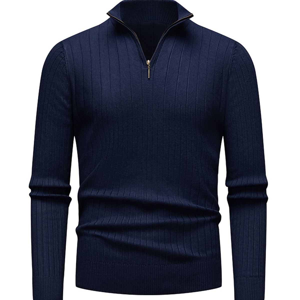 TIOZONEY - Suéter de hombre con media cremallera