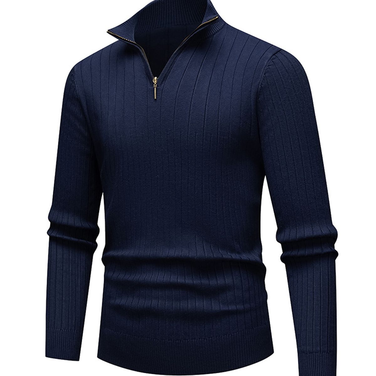 TIOZONEY - Suéter de hombre con media cremallera