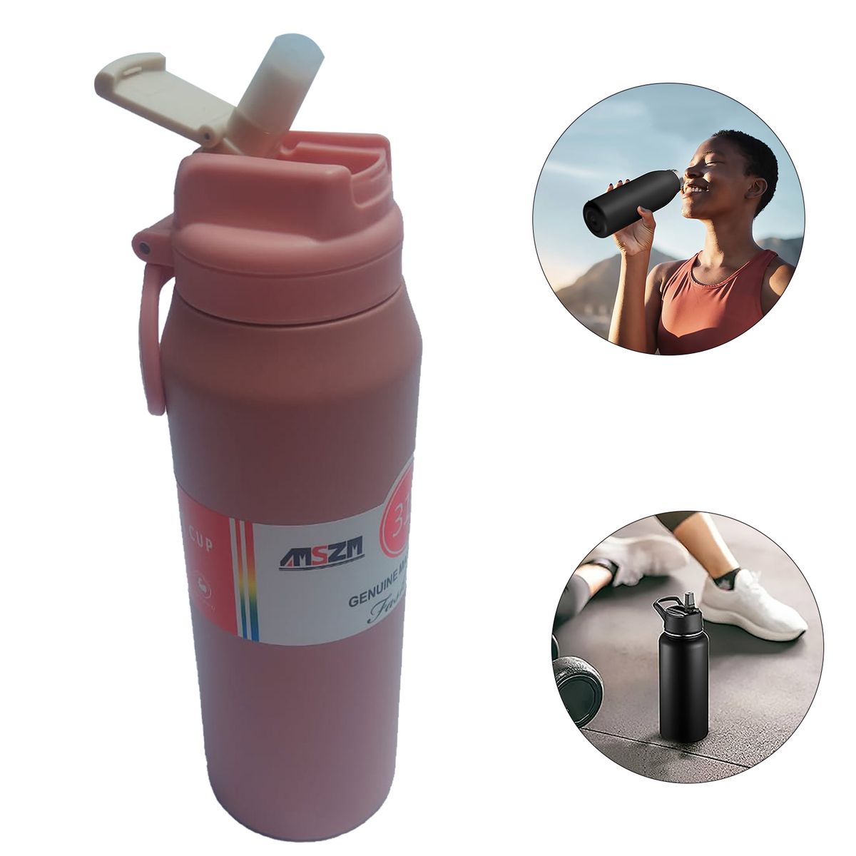 GENERICO - Botella térmica deportiva Tomatodo de Acero Inoxidable Rosa