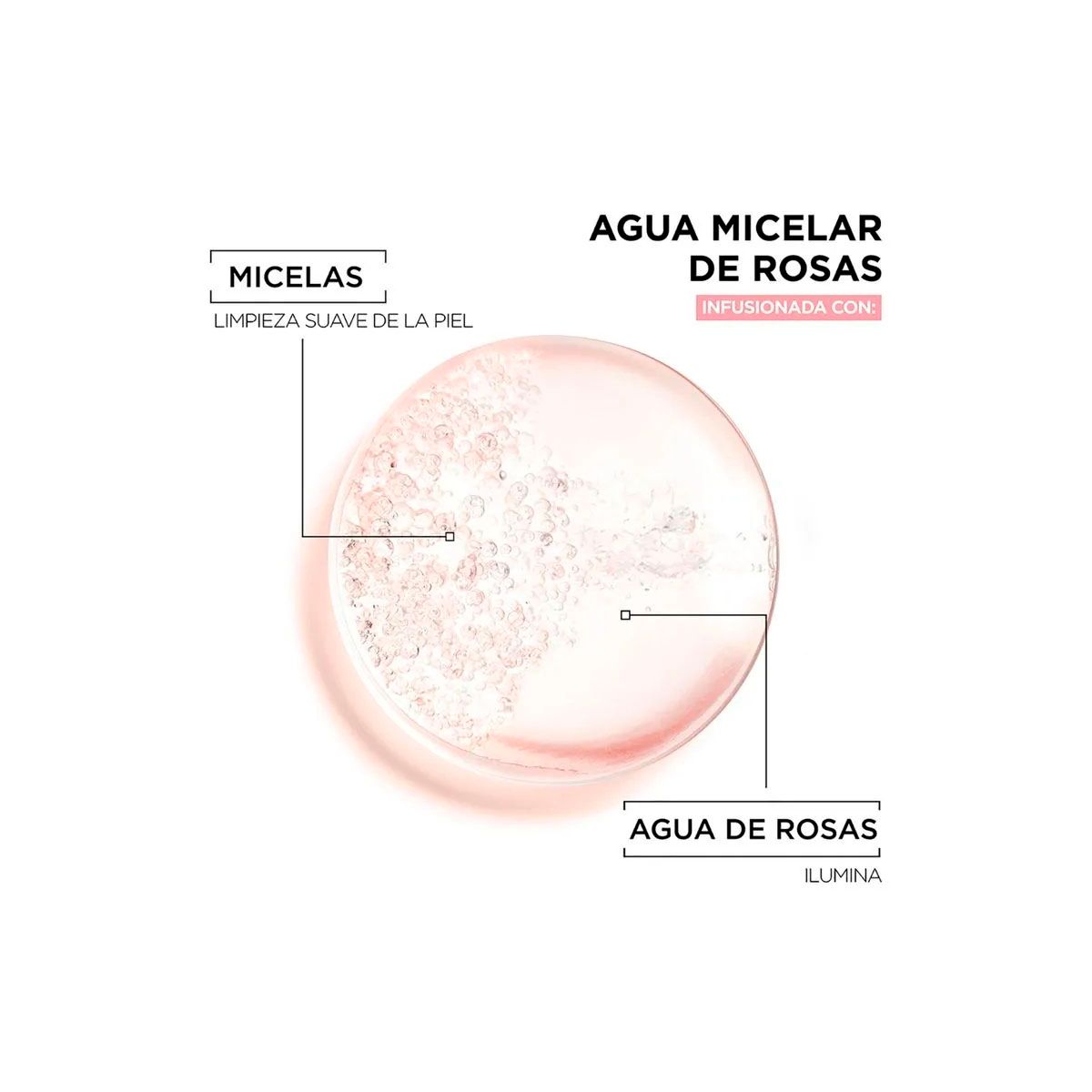 GARNIER - Agua Micelar Garnier Skin Active Agua de Rosas 400ml