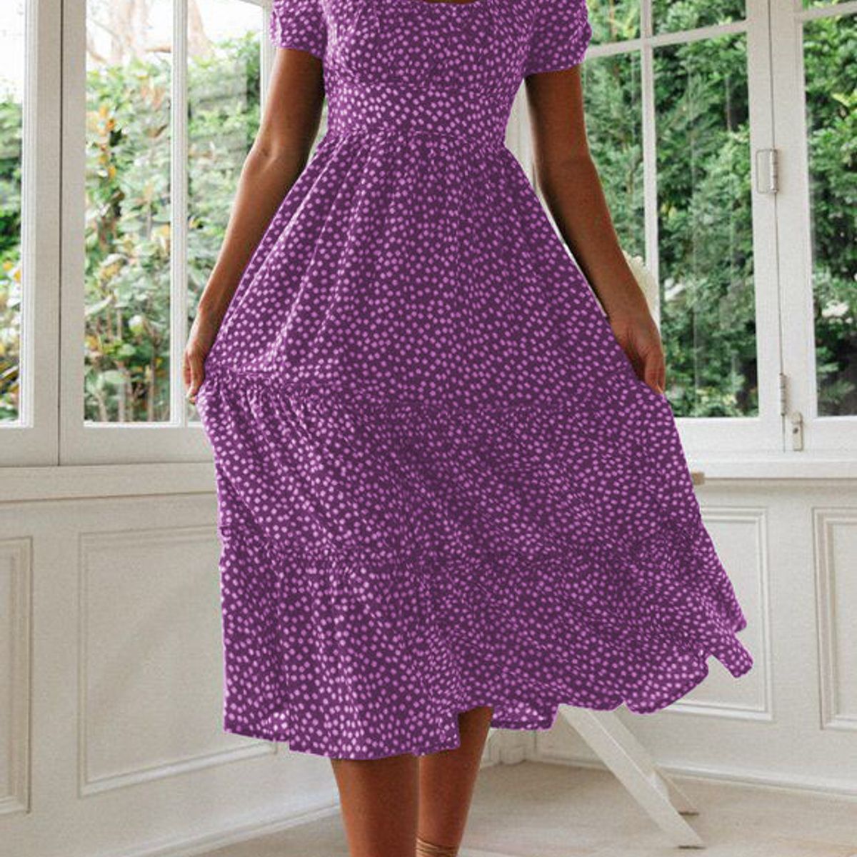 TIOZONEY - Vestido Largo Algodón Mujer