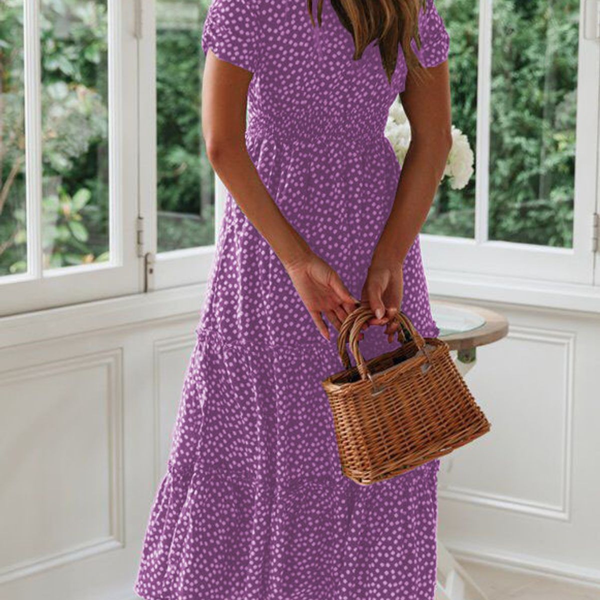 TIOZONEY - Vestido Largo Algodón Mujer