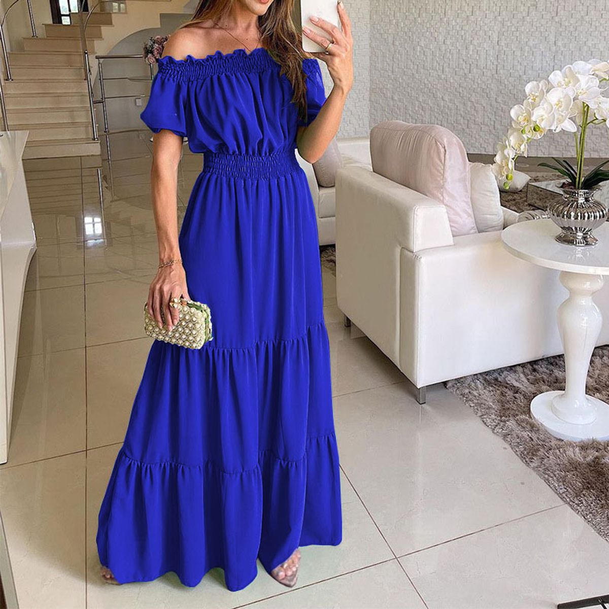 TIOZONEY - Vestido Largo Mujer