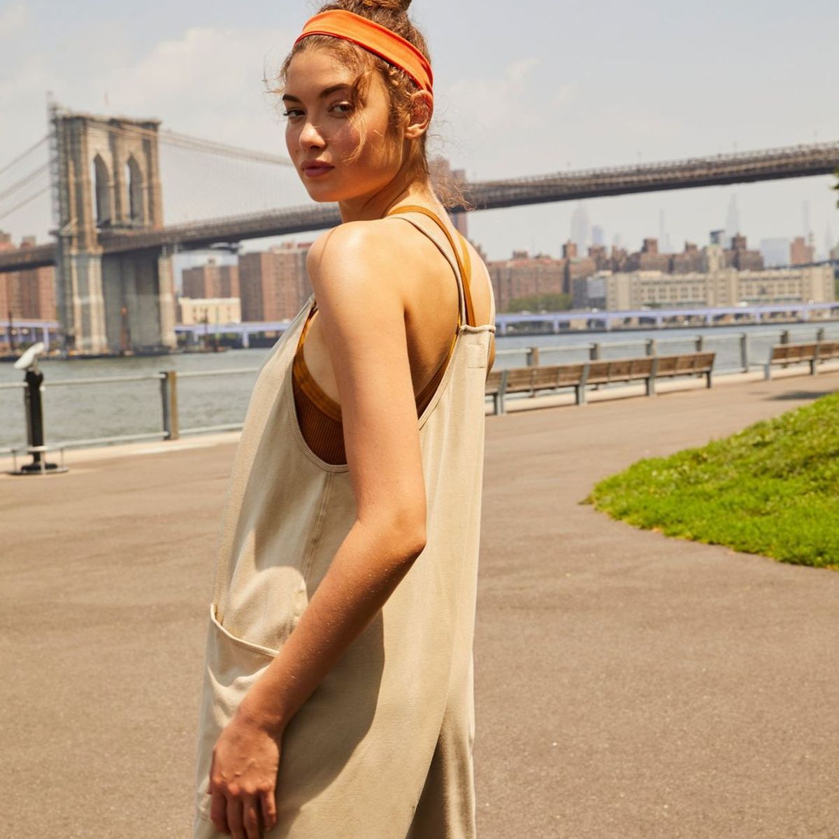 TIOZONEY - Mono Ancho con Tiras para Mujer