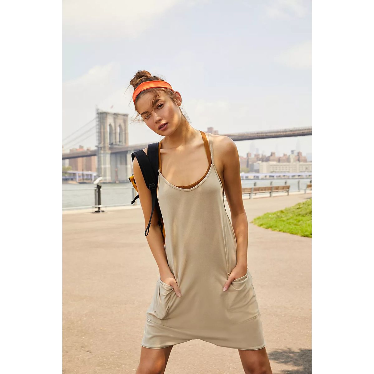 TIOZONEY - Mono Ancho con Tiras para Mujer