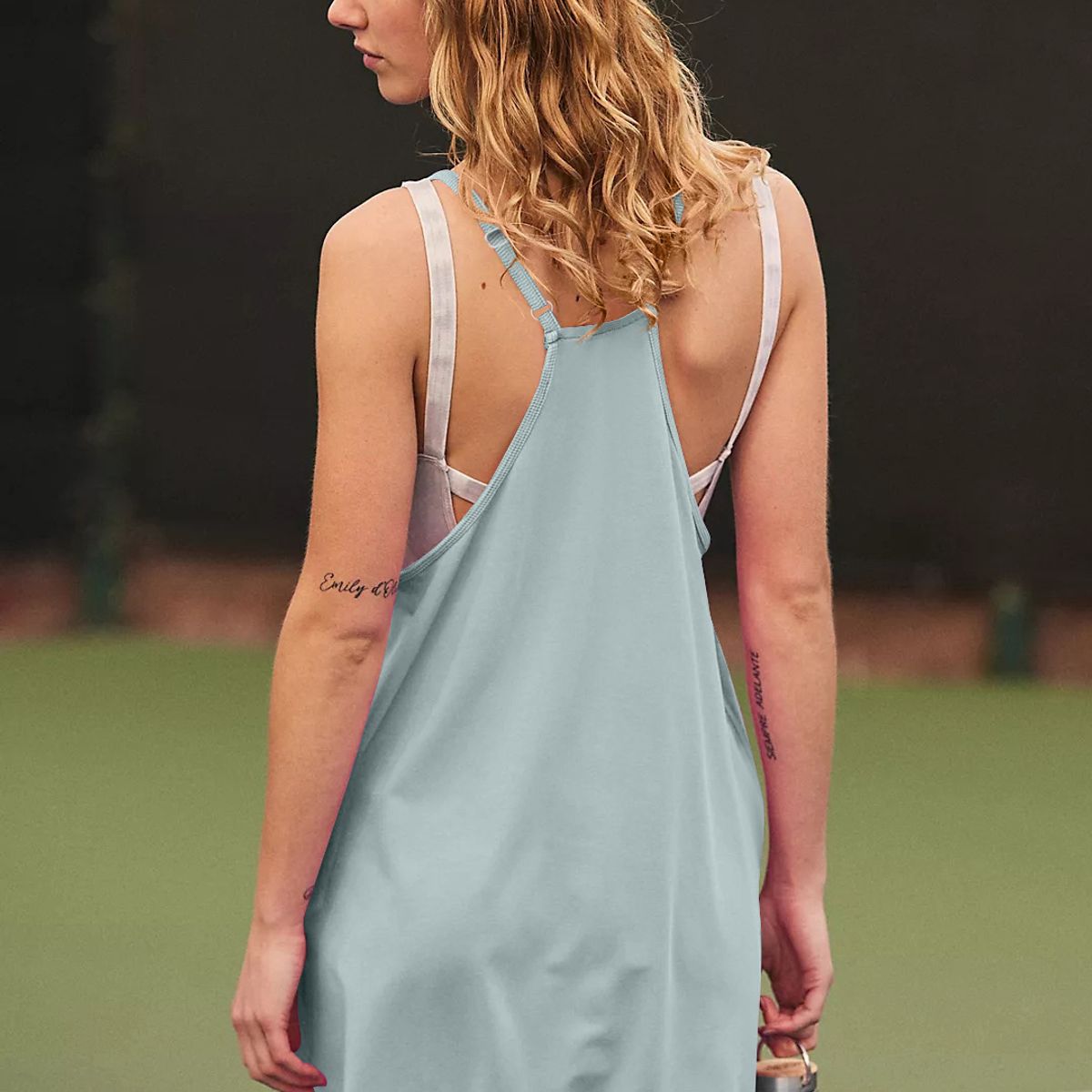 TIOZONEY - Mono Ancho con Tiras para Mujer