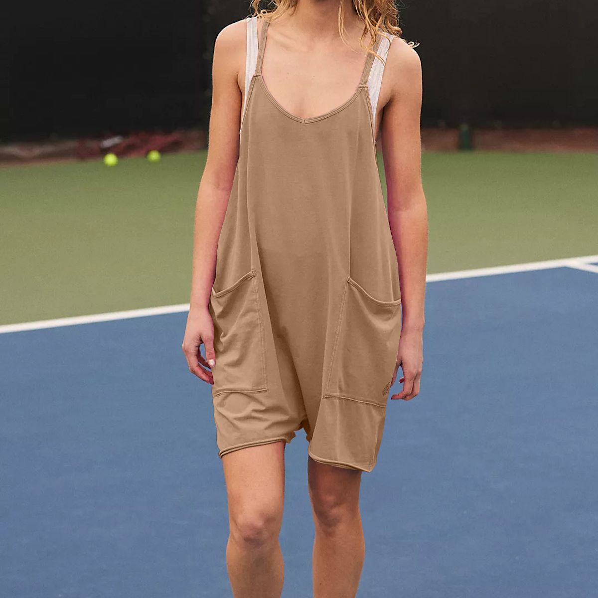 TIOZONEY - Mono Ancho con Tiras para Mujer