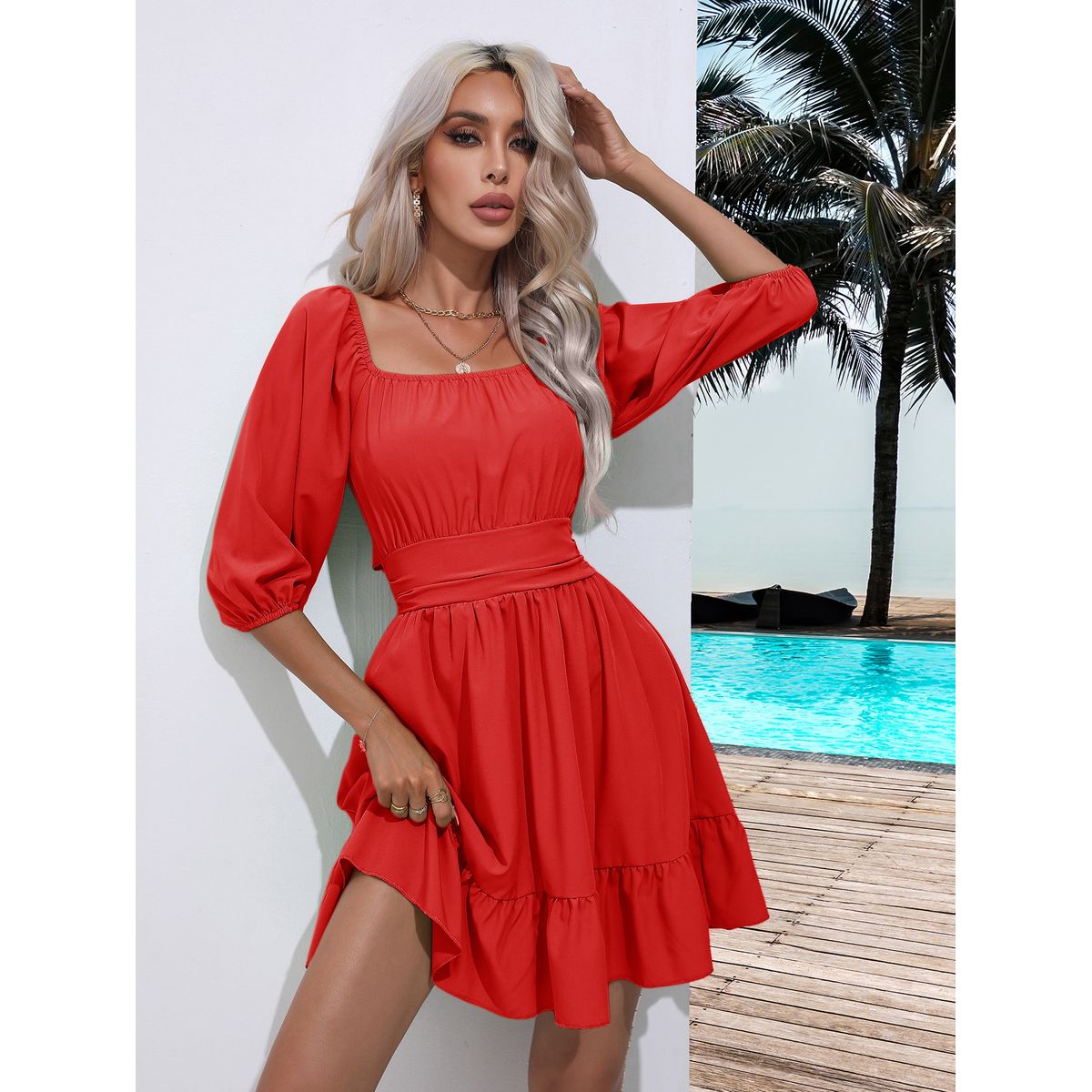 TIOZONEY - Vestido Mujer