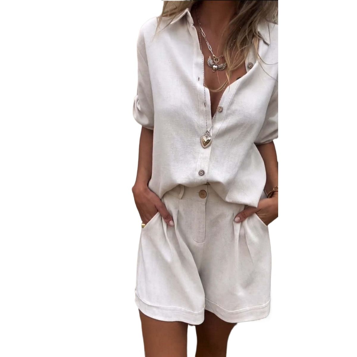 TIOZONEY - Blazer vest y pantalones casuales para mujeres Traje.