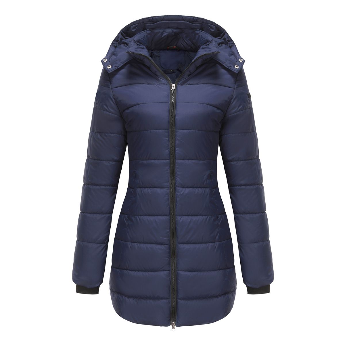 TIOZONEY - Parka Manga Larga Mujer - Azul
