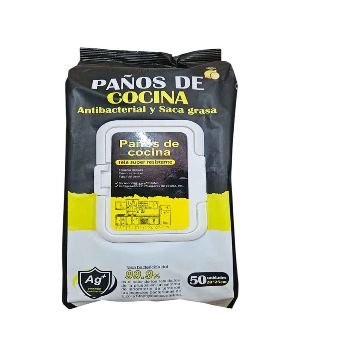 GENERICO - SACA GRASA EN PAÑITOS QUITA GRASA DESINFECTA COCINA