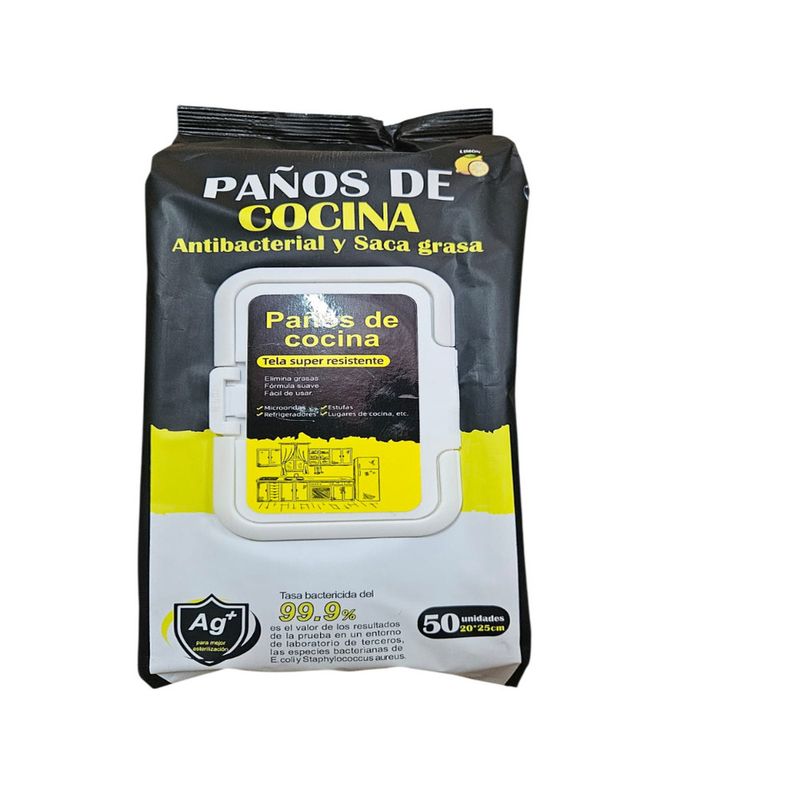GENERICO - SACA GRASA EN PAÑITOS QUITA GRASA DESINFECTA COCINA
